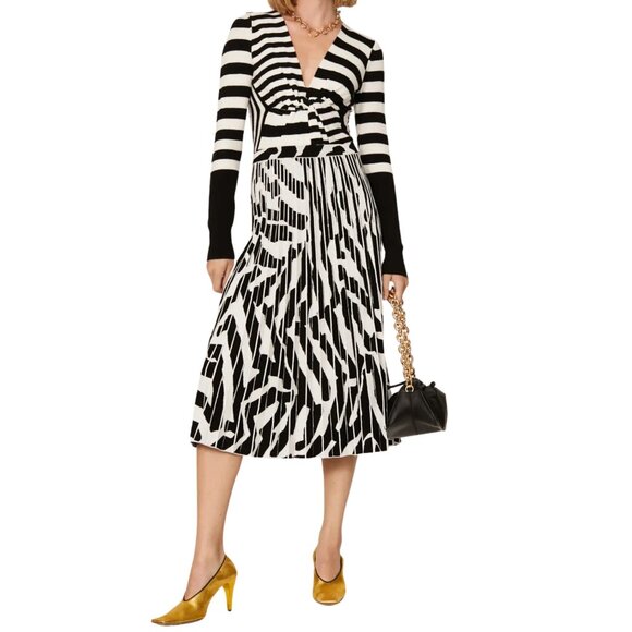 TOME Stripe Twist Front Sweater, Size Small - Picture 6 of 7